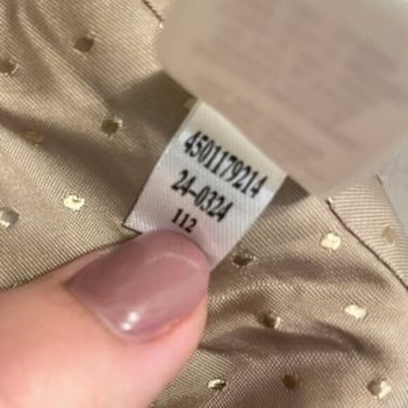 WHITE House/Black Market Birdseye Scalloped Fawn Blazer - Picture 7 of 7